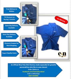 Men's Multi Seasonal Blue Polo Shirt