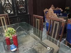 dining table with 6 chairs on any break new glass