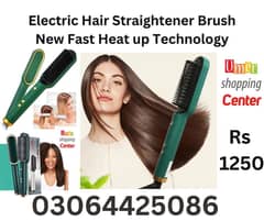 Original electric Hair straightener Brush Fast Heatup new model