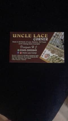 sale men for lace batton retail shop