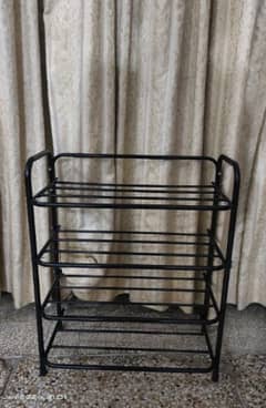 4 layer metal shoe rack