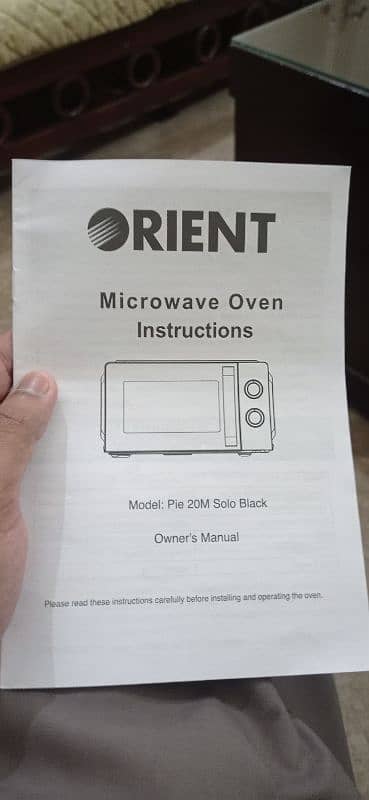 Orient Microwave oven Pie 20M solo black for sale 8