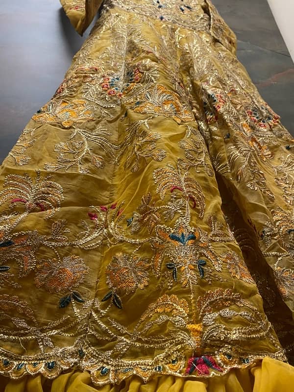 mustard mehndi maxi 3 piece 2