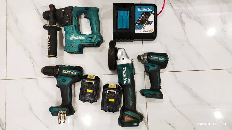 Makita 18v  orignal brushless cordless tool set 1