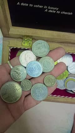 Old coins of many countries