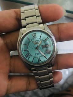 seiko 5 tiffany blue