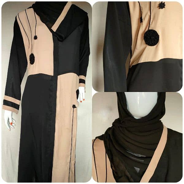 Beautiful Latest Design Abaya With Scraf 0