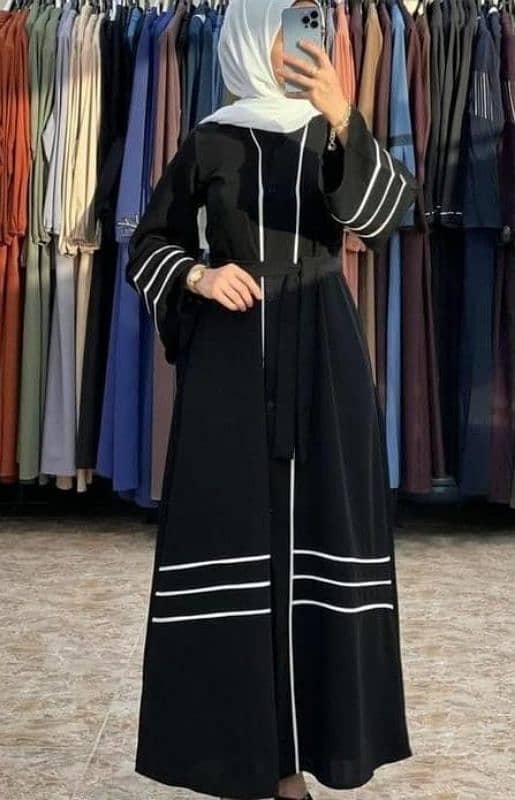 Beautiful Latest Design Abaya With Scraf 5