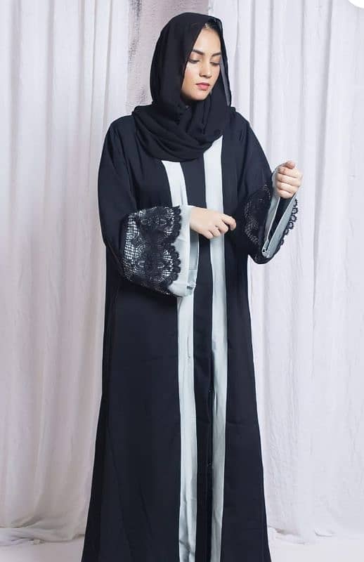 Beautiful Latest Design Abaya With Scraf 6