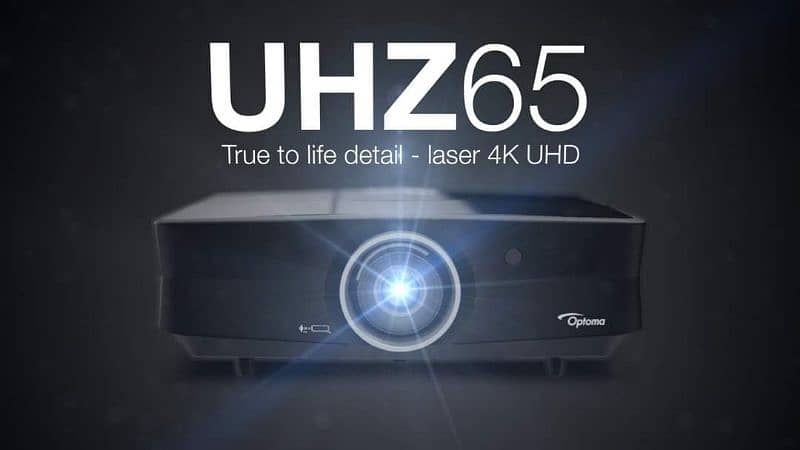 Optoma UHZ65 4K UHD HDR Home theater Laser Projector 0