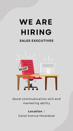 female Sales executive required for real estate company