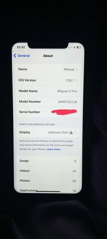 Iphone 11 pro FU 512GB Non PTA  91% with 2 months sim working 1