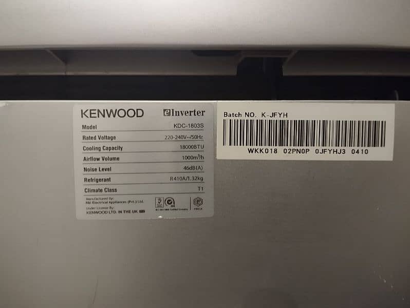 Kenwood 1.5 ton invertor AC 2