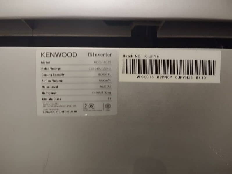 Kenwood 1.5 ton invertor AC 3