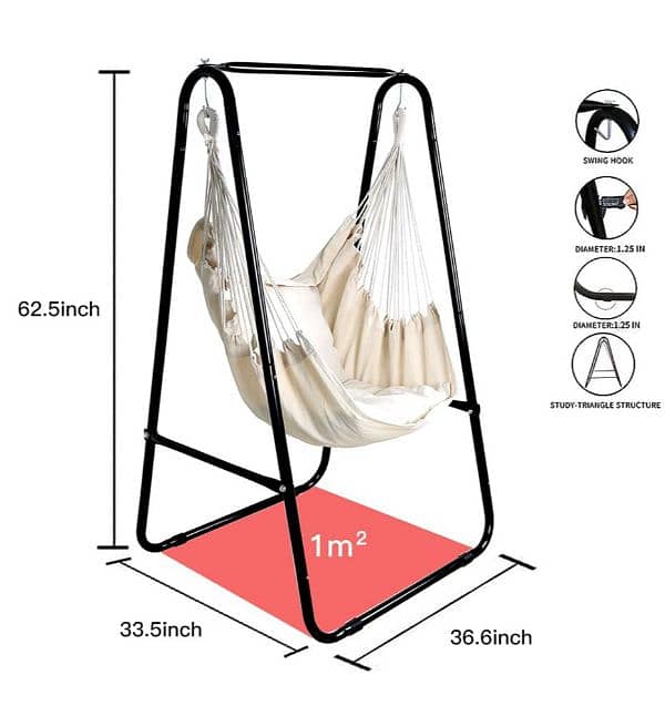 Hammock chair/folding jhoola/hanging swing/portable swing/ relax swing 5