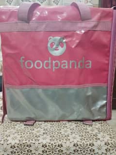 A FOOD PANDA DELIVERY BAG