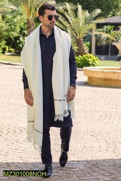 Well Shawl for Men gul Ahmad (white)