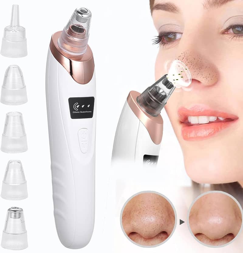 Blackhead Remover Electric 5 in1 Blackhead Suction Device,Cleaner Kit 2