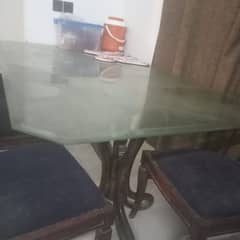 Dining table with lasani wooden chairs (6)