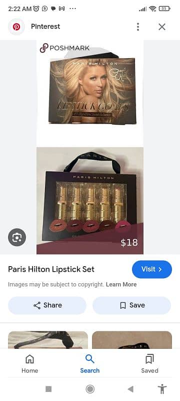 Paris Hilton satin silk lipstick pak 0