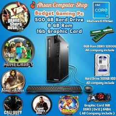 Gaming PC i5 4th Pentium processor with 8Gb Ram 0