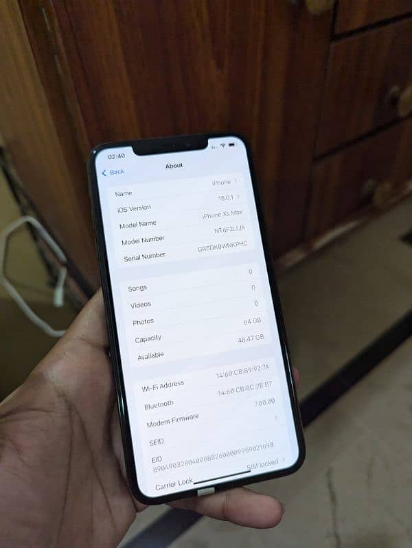 IPhone xs max 64GB jv 5