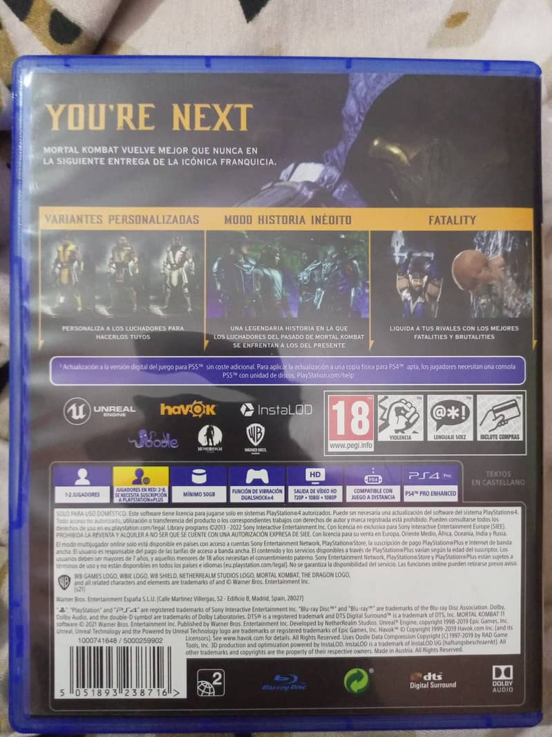 Mortal Kombat 11 10/10 condition 1