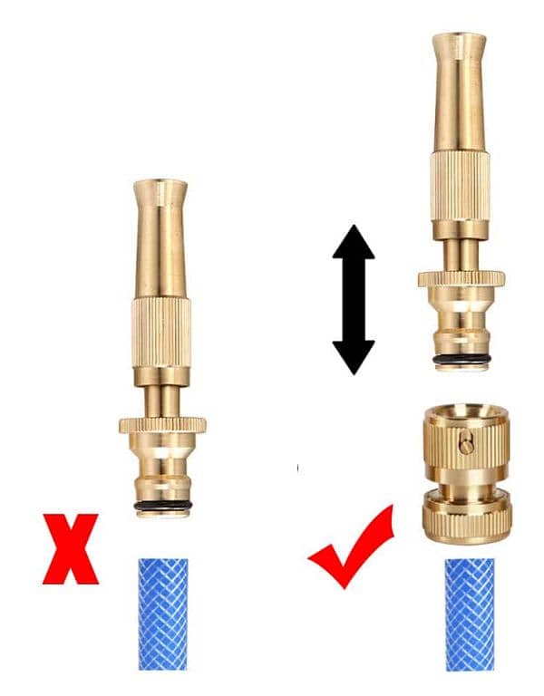 Full Copper Water Nozzle Car Washer Nozzle pure Copper 2