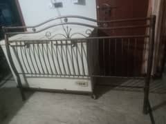 Copper Color Iron Rod Heavy Gage King Bed With Fome Mattress 0