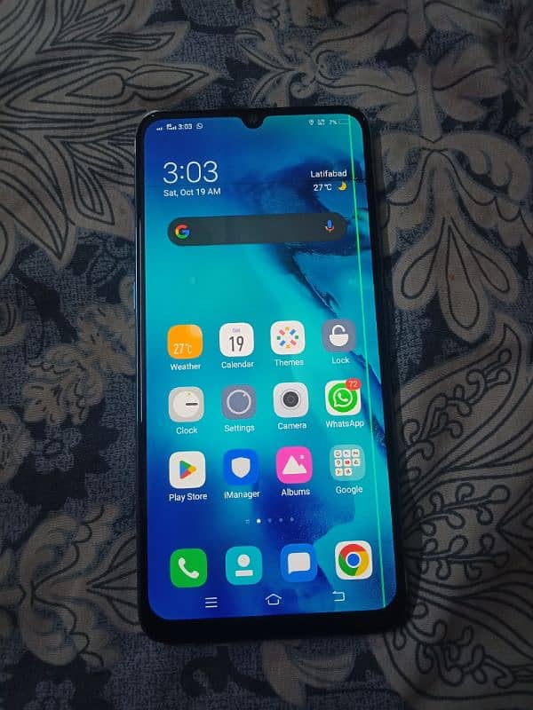 Vivo S1 Complete Saman 2 lines on LCD 0