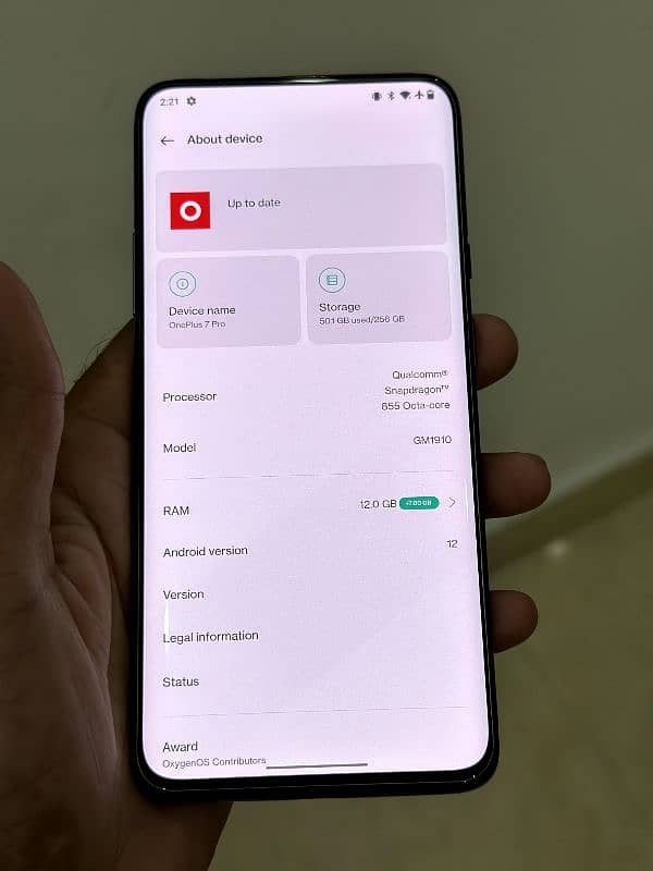 OnePlus 7 pro 5g 12