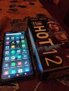 Infinix Hot 12 128gb rom 5+6gb ram 10/10 no scratches