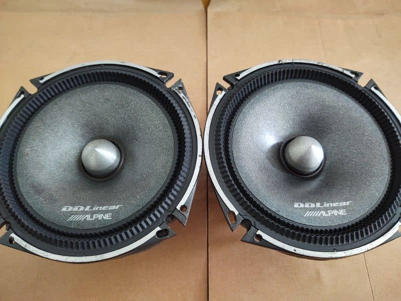 Original branded Geniune Alpine DDLinear Door Speaker bass Clear Sound 8