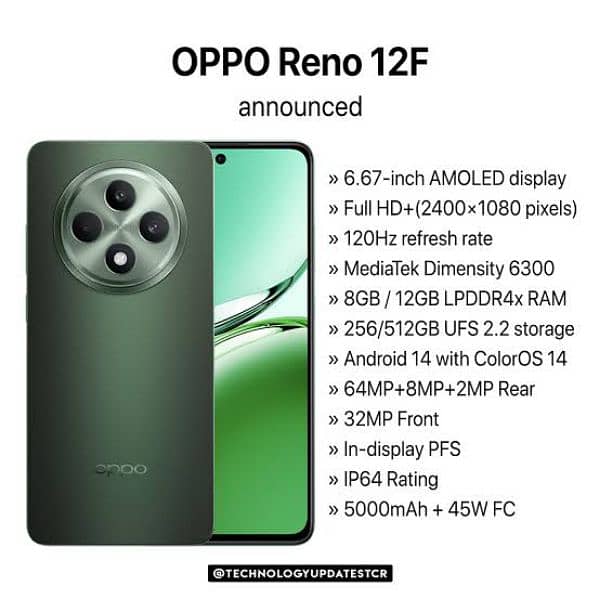 Oppo Reno 12 F 12/256Gb 5G 1