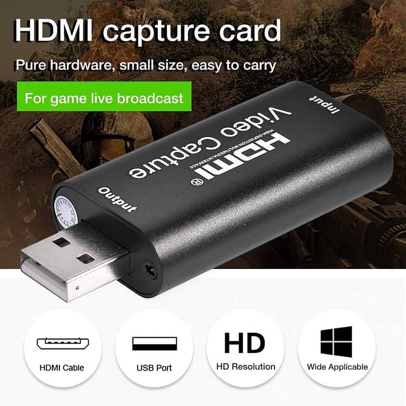 Video Capture Card,HDMI USB 3 4K 1080P Live Broadcasts Video Recording 2