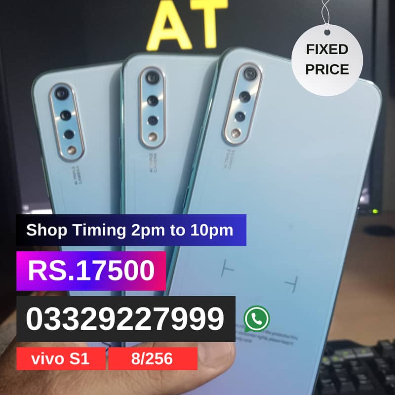 Vivo S1 8Gb 256Gb ( Display fingerprints) 4500 Mah battery 10/10 4