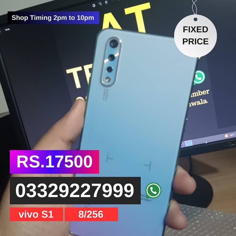 Vivo S1 8Gb 256Gb ( Display fingerprints) 4500 Mah battery 10/10 6