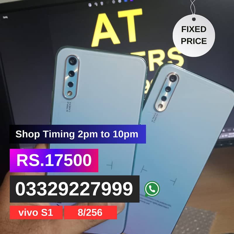 Vivo S1 8Gb 256Gb ( Display fingerprints) 4500 Mah battery 10/10 7