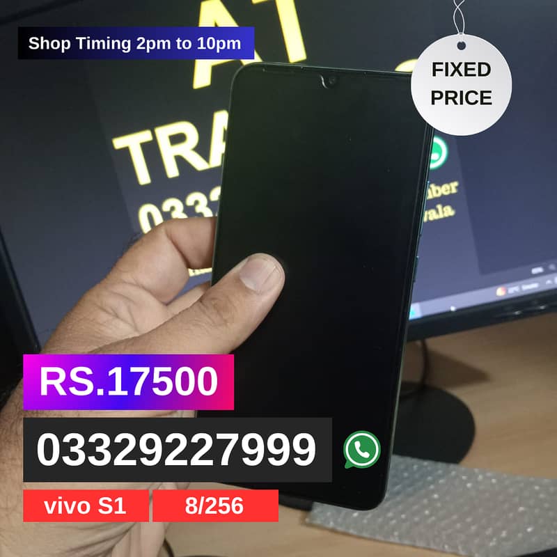 Vivo S1 8Gb 256Gb ( Display fingerprints) 4500 Mah battery 10/10 8