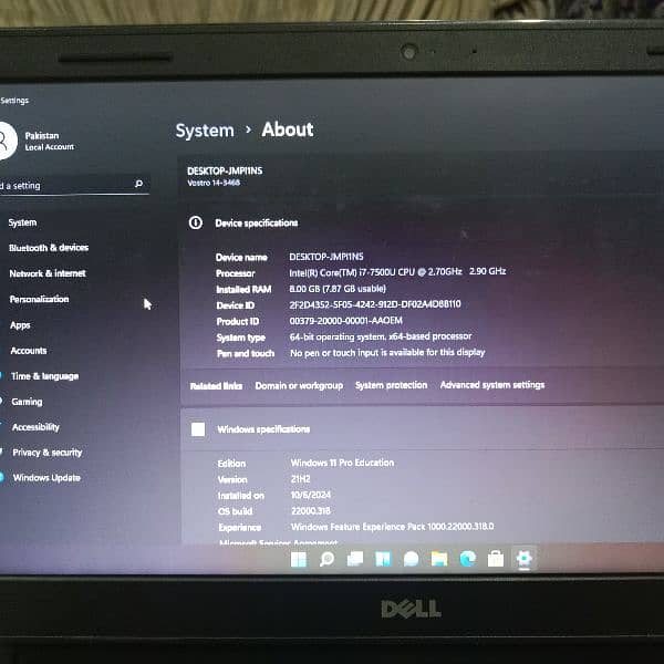 Dell i7 7th gen Laptop 2