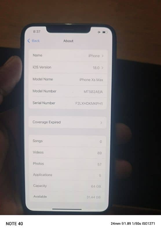 iphoneXsmax non pta 64gb 6