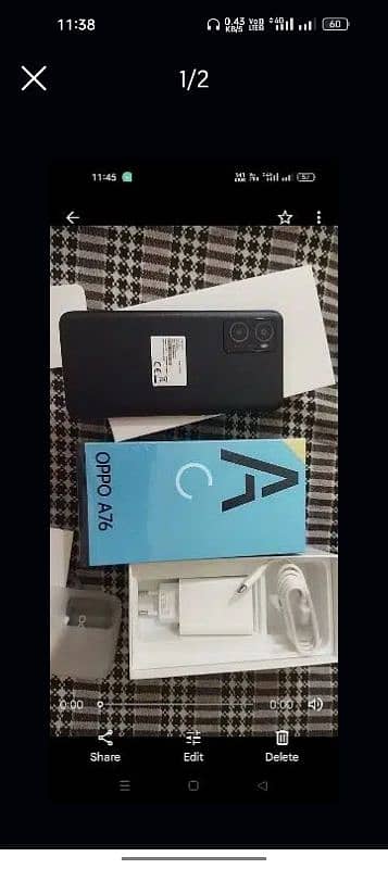 Oppo A76 full box, 10/10 5