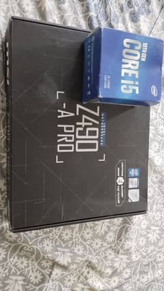 msi z490 motherboard , i5 10th gen cpu and 32 gb ddr4 ram . .