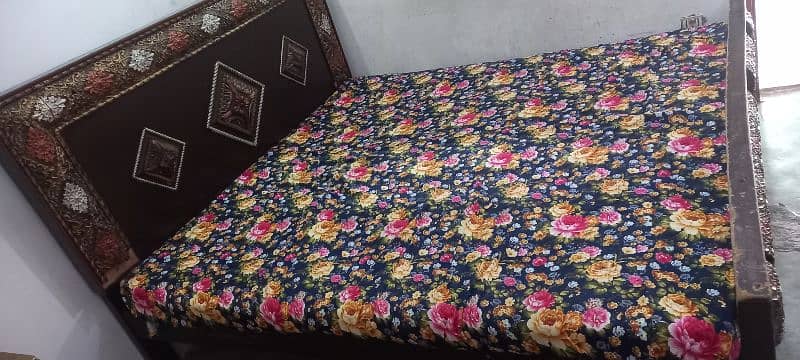 Double Bed With Mattress for sale 1