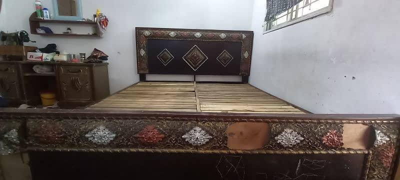 Double Bed With Mattress for sale 2