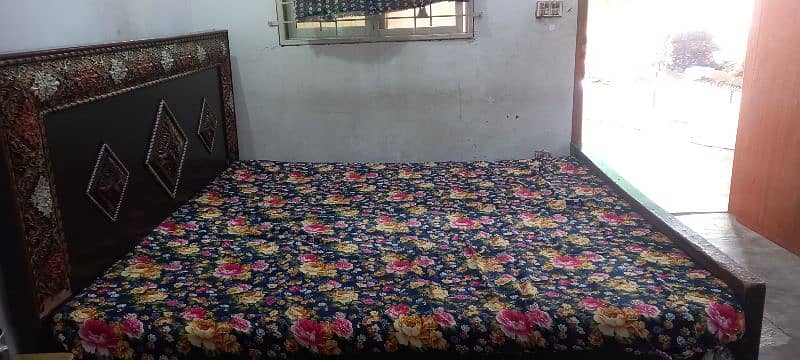 Double Bed With Mattress for sale 3