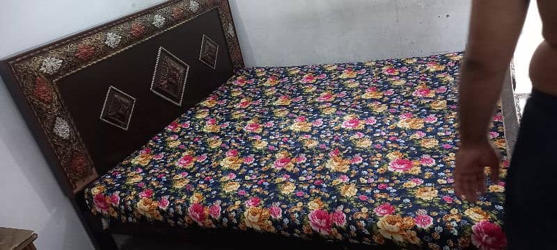 Double Bed With Mattress for sale 7