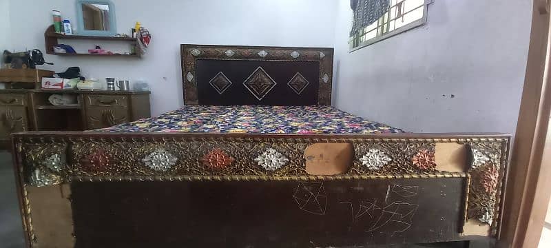 Double Bed With Mattress for sale 9