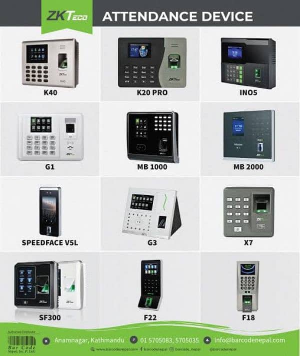 fingerprint face zkteco biometric time attendance machine rfid card 0