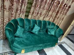 5 seater Sofa & bed set New solid Wooden structure urgent sale